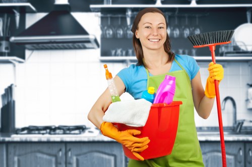 Professional carpet cleaning service equipment ready for use